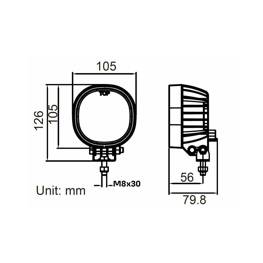 LTPRTZ® Arbeitsscheinwerfer Graphen 15W diffus GWL01