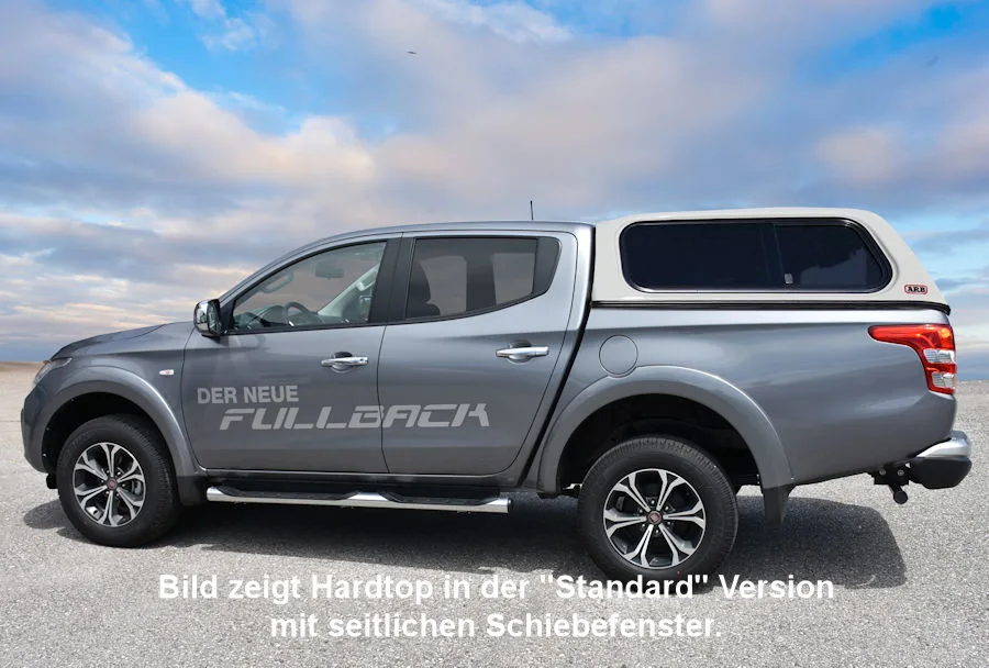 Touring Hardtop für Fiat Fullback ab 15 Doka, flach, seitl. Klappfenster