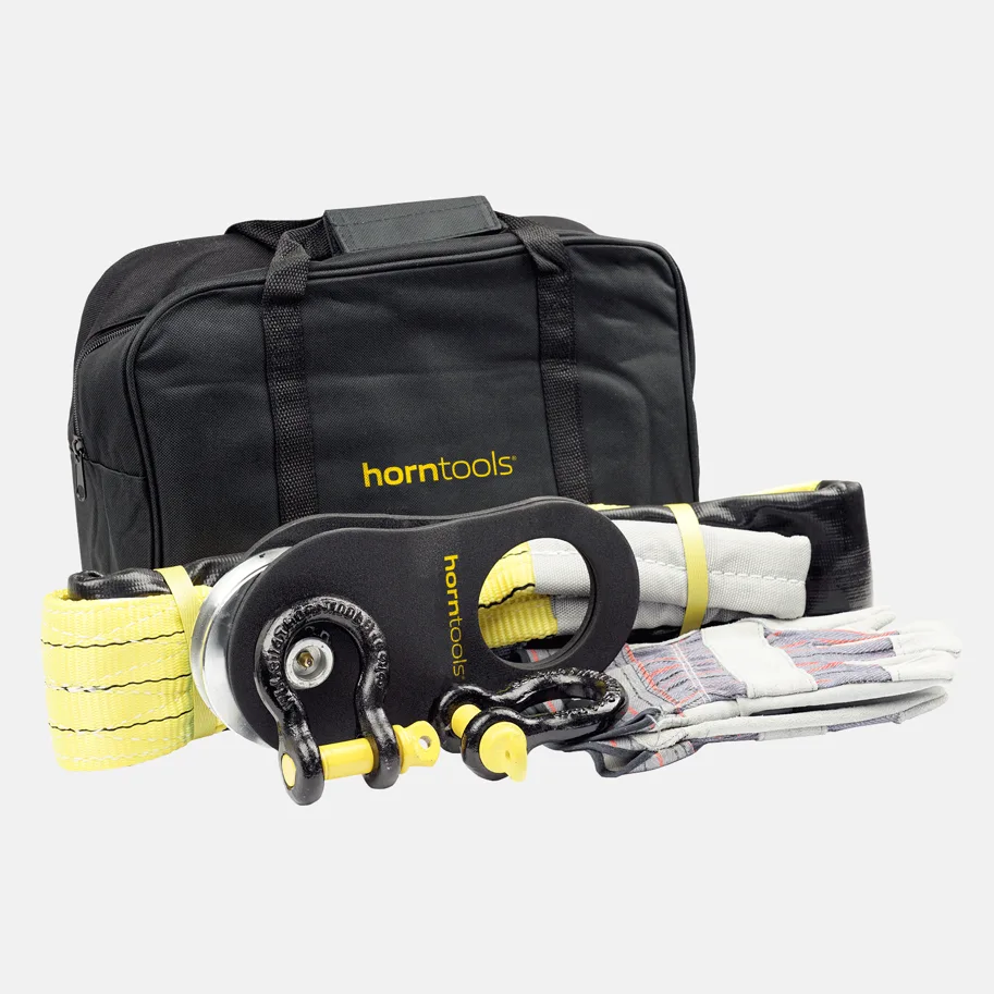 horntools Recovery Kit inkl. Zubehör mit Umlenkrolle bis 9 to