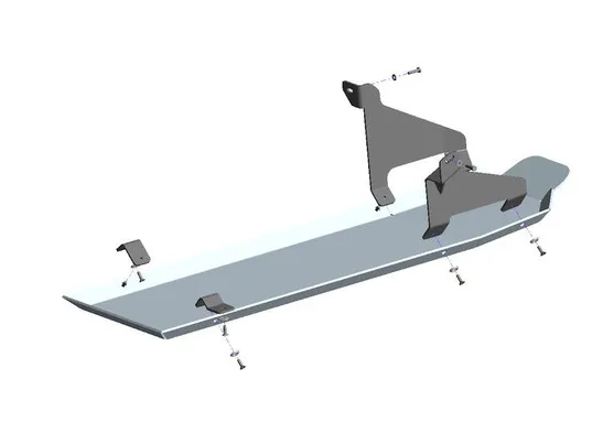 Unterfahrschutz Nissan Navara D23 NP300, bis `19, Tank + AdBlue Tank, DOKA