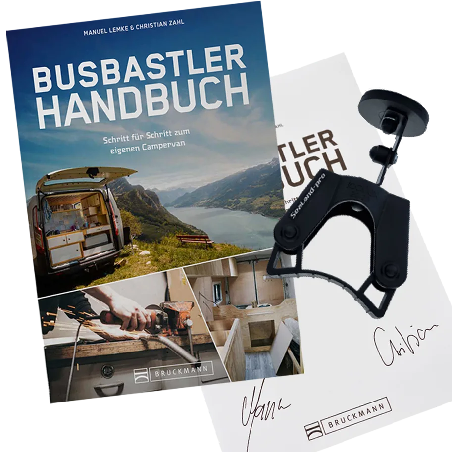 SeaLand-pro Busbastler Handbuch signiert + Handbrausehalter Magnetbefestigung