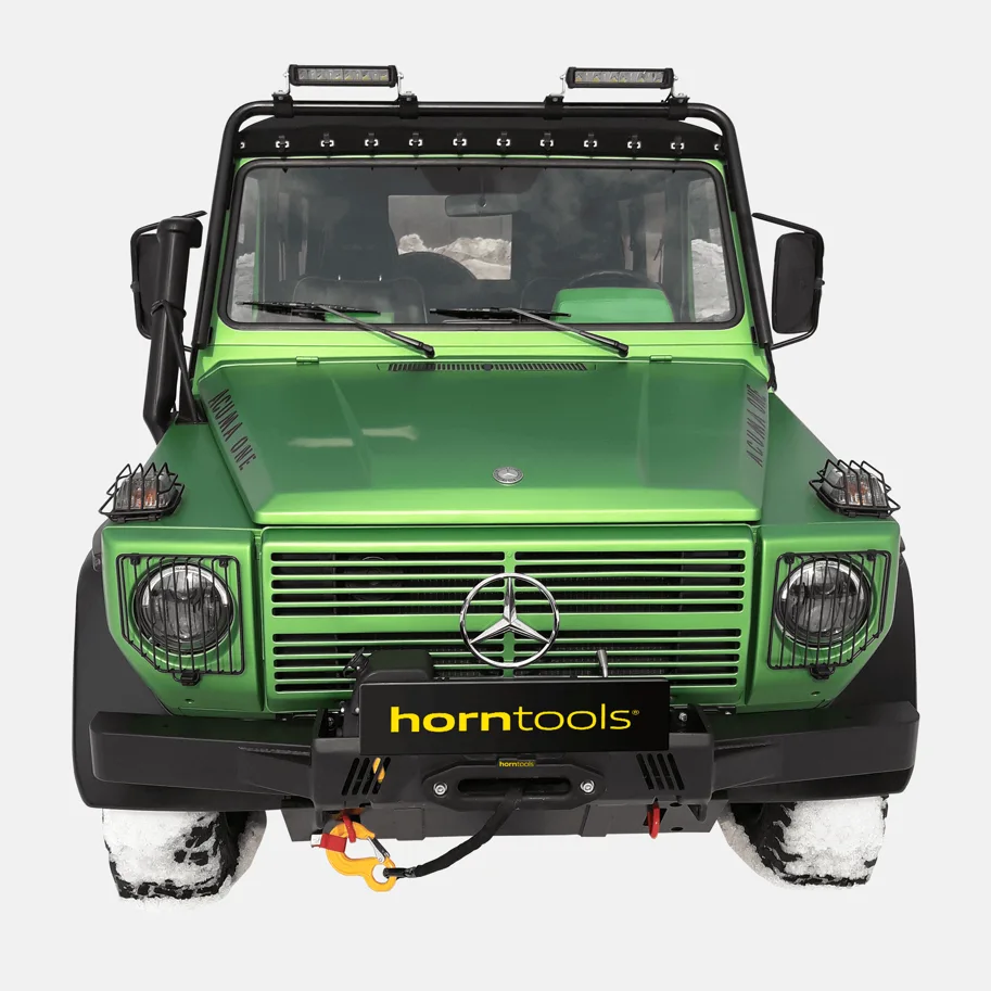 horntools Seilwindensystem Mercedes Puch G 24V inklusive Stossstange