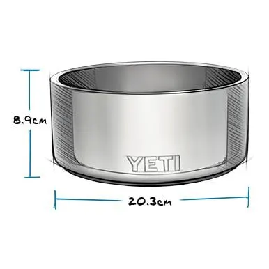 YETI BOOMER 4 DOG BOWL - Hundenapf - Stainless Steel