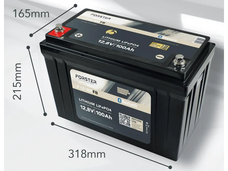 Forster LiFePO4 Lithium-Batterie 12V 100 Ah