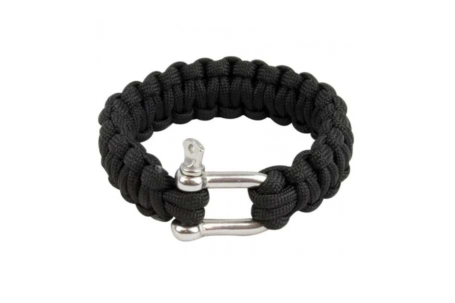 Highlander - Paracord Bracelet D Ring Black