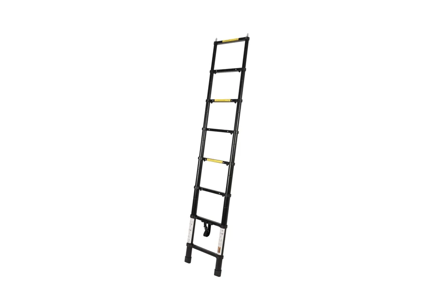 Annjuk Telescopic One-touch Ladder 2.3m Black