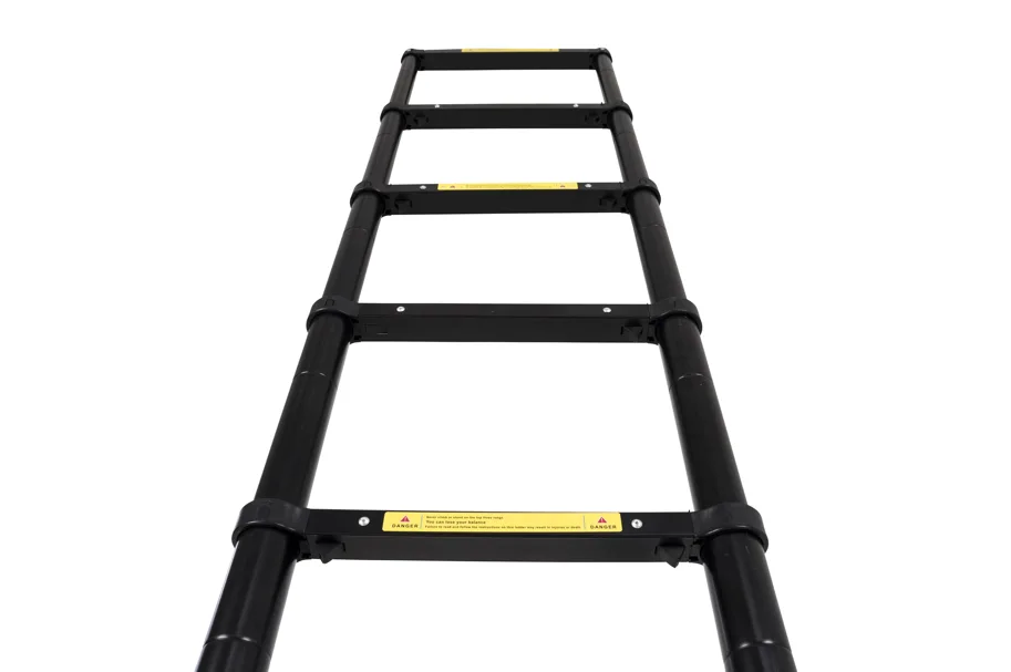 Annjuk Telescopic One-touch Ladder 2.3m Black