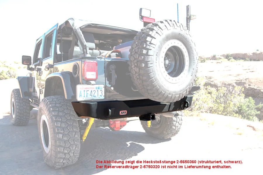 ARB Heckstossstange Jeep Wrangler JK, glatt pulverbeschichtet