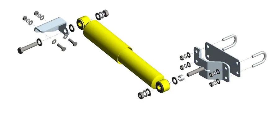 OME Lenkungsdämpfer SD30 mit Montage Kit, Suzuki Jimny FJbis 18