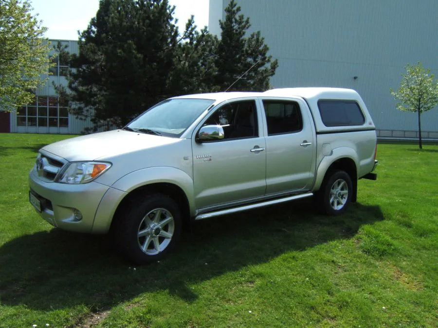 Standard Hardtop für Toyota Hilux `05-16 Doppelkabine hoch mit Schiebefenster