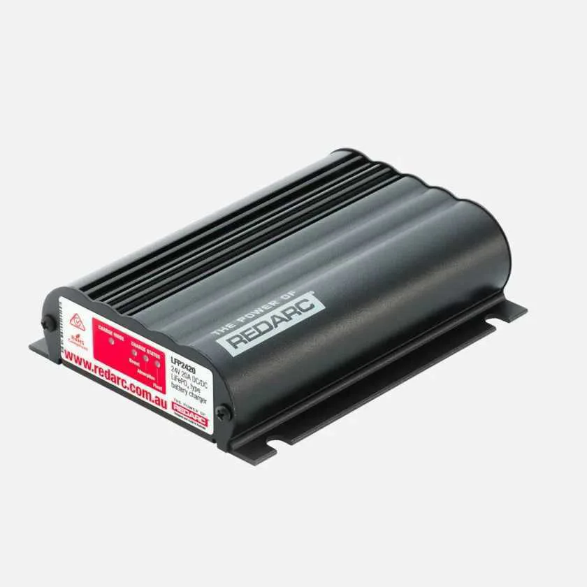 REDARC LFP2420-LV, 24V 20A DC Battery Charger, Low Vage