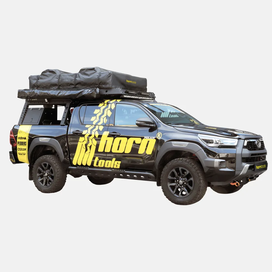 horntools Rockslider LAPIS Aluminium für Toyota Hilux ab Bj. 2016