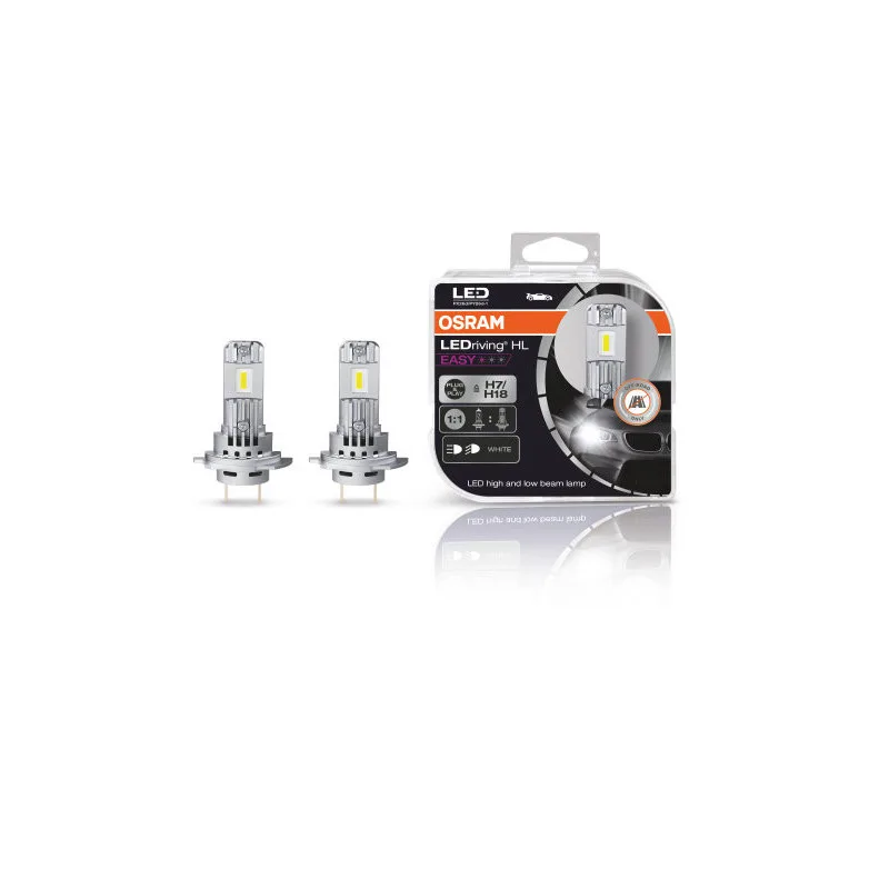 Kompakt LED Leuchtmittel Set (2 Stk.) H7/H18, OSRAM LEDriving HL Easy