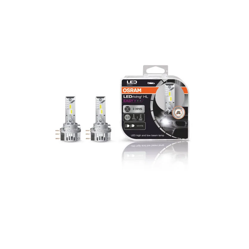 Kompakt LED Leuchtmittel Set (2 Stk.) H15, OSRAM LEDriving HL Easy