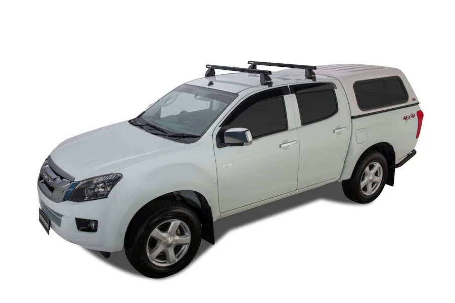 Rhino Rack 2500 HD Querträger (2) Isuzu DMAX `12-`12/2020, Doppelkabine, Klemmsystem