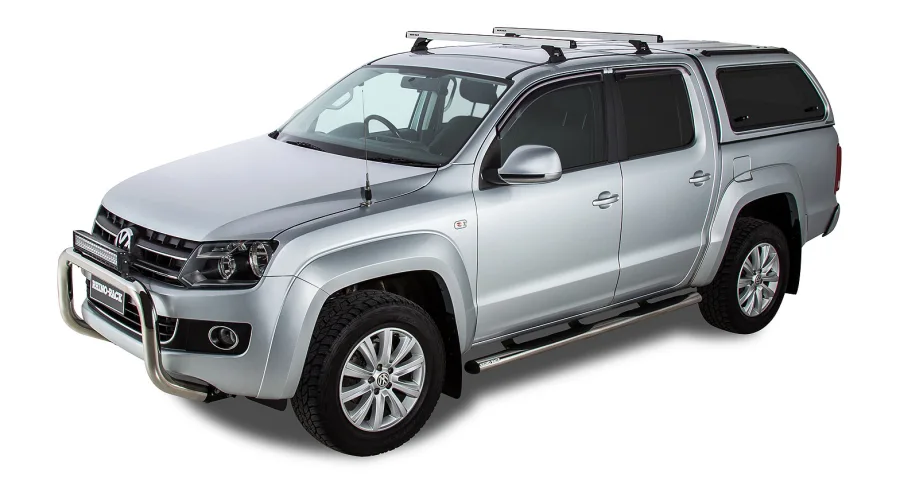 Rhino Rack HD Querträger 1375 mm, (2) VW Amarok bis `23, silber,mit RCP24+RCH4