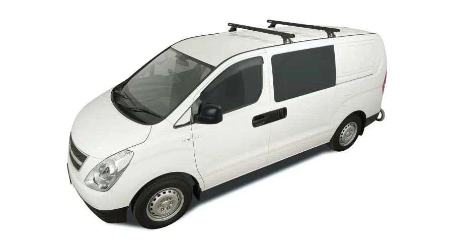 Rhino Rack HD Querträger, 1500 mm, (2) Hyundai H1, `08->, inkl. Schienen+Füsse