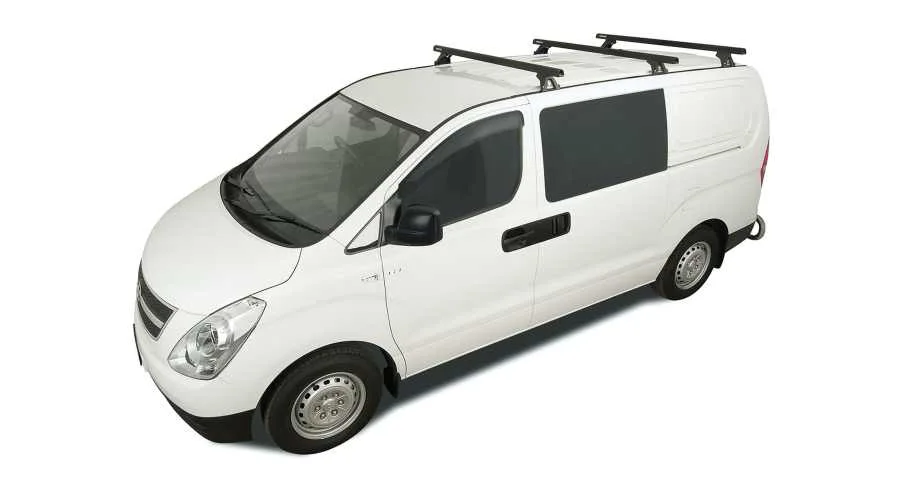 Rhino Rack HD Querträger, 1500 mm, (3) Hyundai H1, `08->, inkl. Schienen+Füsse