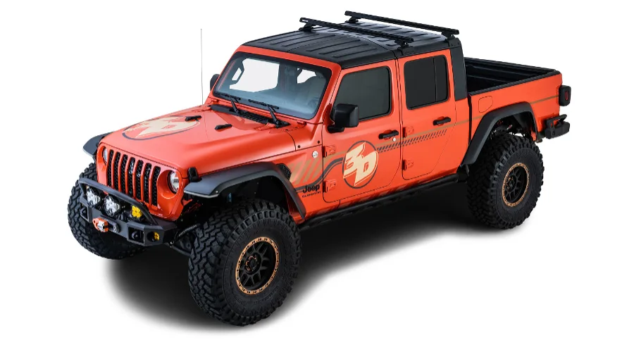 Rhino Rack Heavy Duty (2) 1500 mm,schwarz Backbone+RCL4, Jeep JT Gladiator `20->