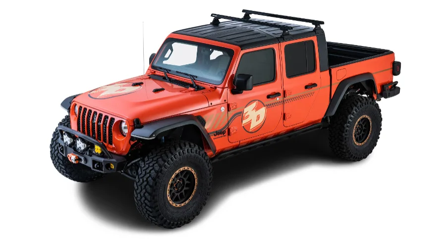 Rhino Rack Heavy Duty (2) 1500 mm,schwarz Backbone+RLT600, Jeep JT Gladiator `20->