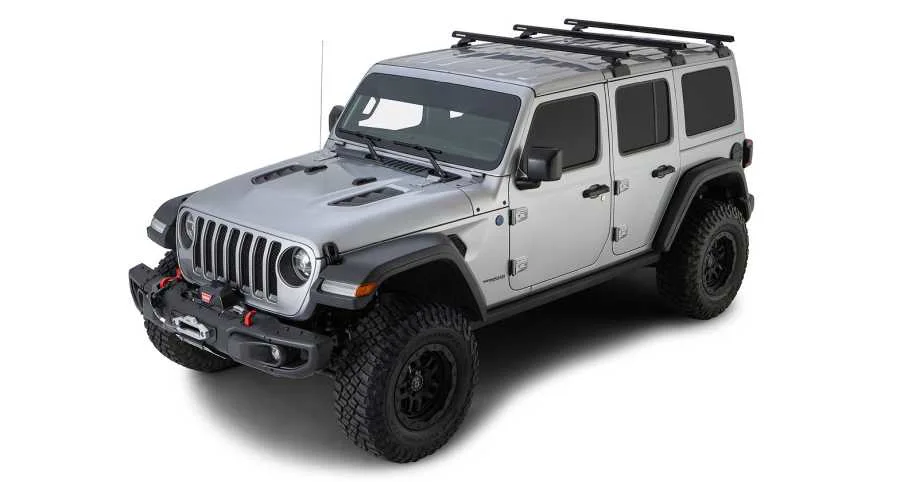 Rhino Rack Heavy Duty (3) 1500 mm,schwarz Backbone+RCL, Jeep Wrangler JL, 4-trg.