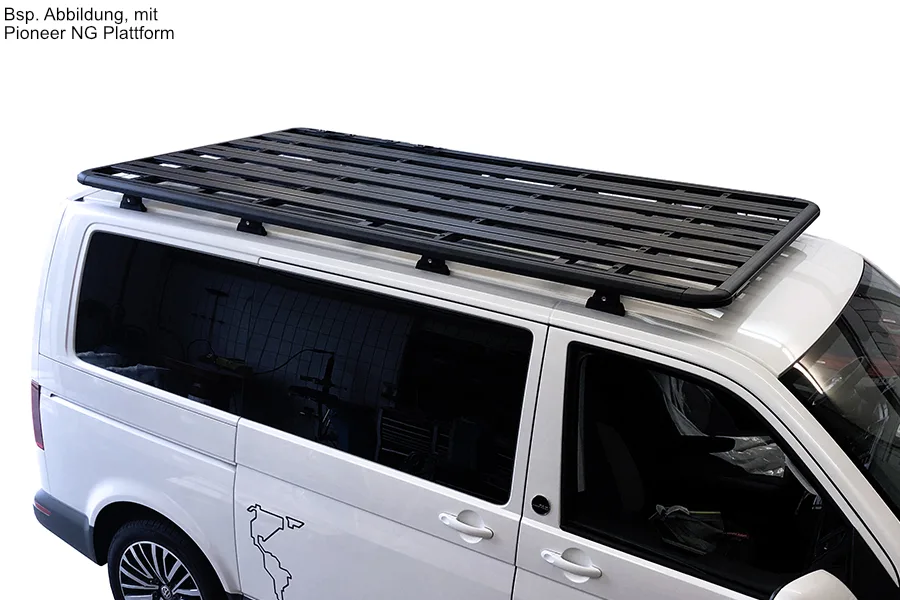 Rhino Rack Pioneer 6 Plattform 2700x1472 VW Bus T5/T6, inkl. RLT600, f. Fixpunkte