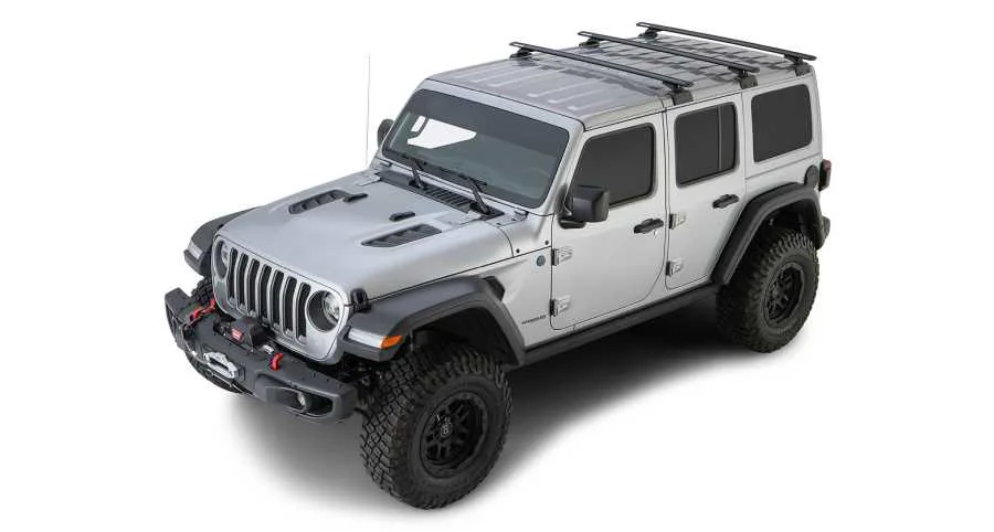 Rhino Rack Vortex (3) 1500 mm,schwarz Backbone+RCL, Jeep Wrangler JL, 4-trg.