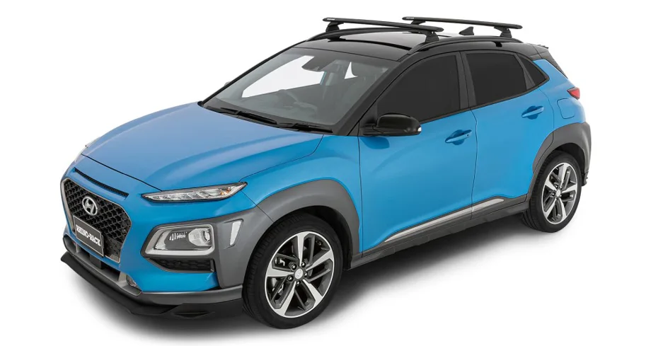 Rhino Rack Vortex Querträger 1260 mm, (2) Hyundai KONA, inkl. Fusskits RCP68-BK