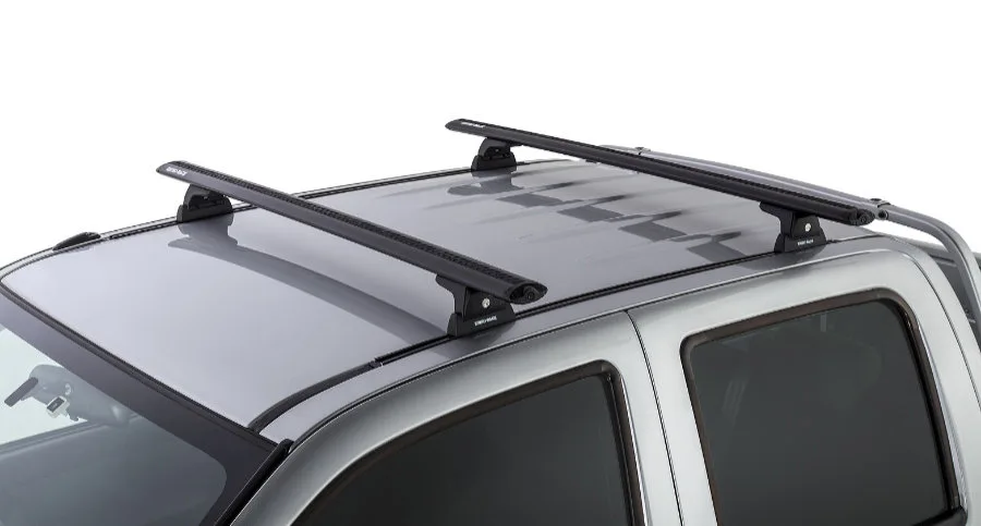 Rhino Rack Vortex Querträger 1260 mm, Isuzu DMax Doppelkabine -`12, inkl.Schienen+Fuss