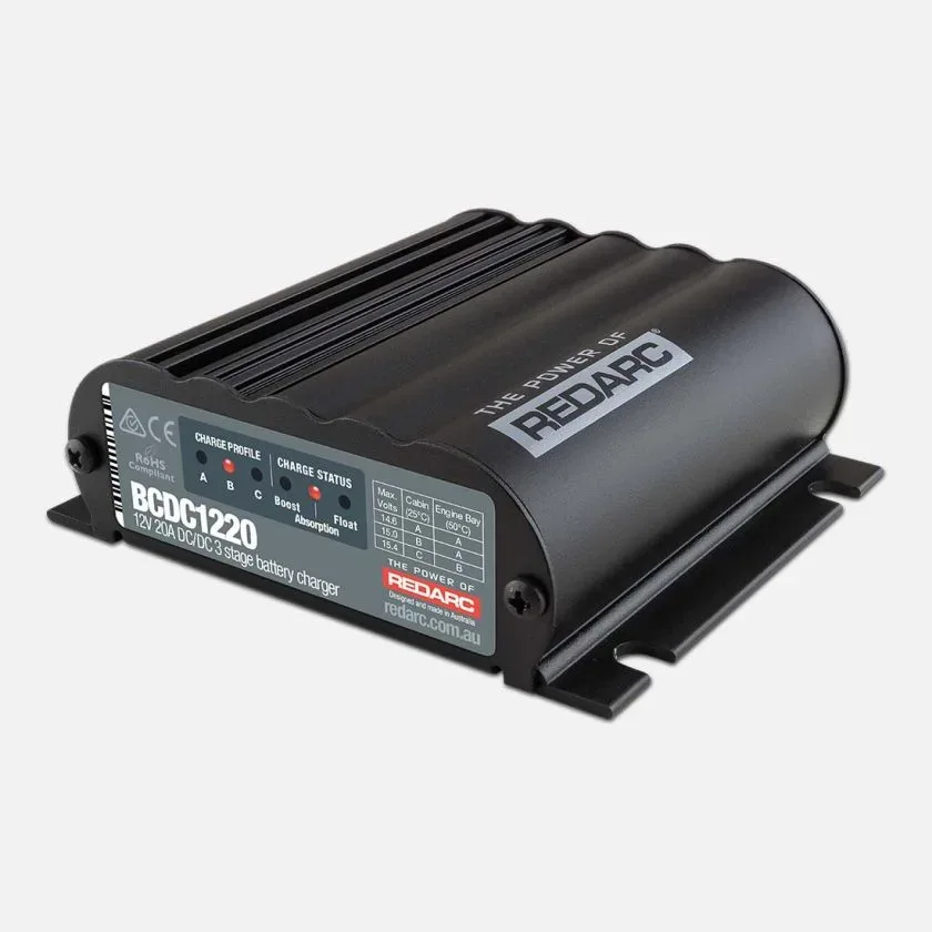 REDARC BCDC1220, 12V 20A InVehicle DC Battery Charger