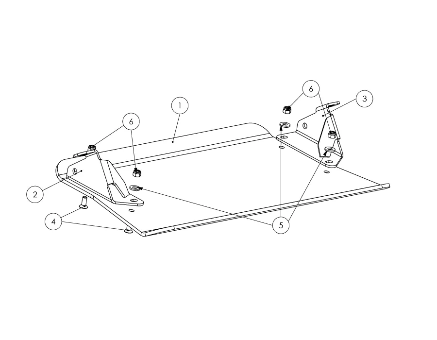 Unterfahrschutz Toyota HZJ71-79, 07 -> Vorderachse, 6 mm Aluminium