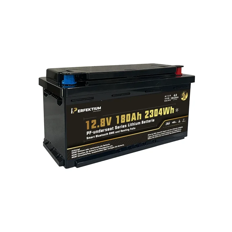 Perfektium PF SERIES Lithium Batterie LiFePO4 12.8V 180Ah Smart BMS mit Bluetooth Wohnmobil Untersitzbatterie mit Heizung